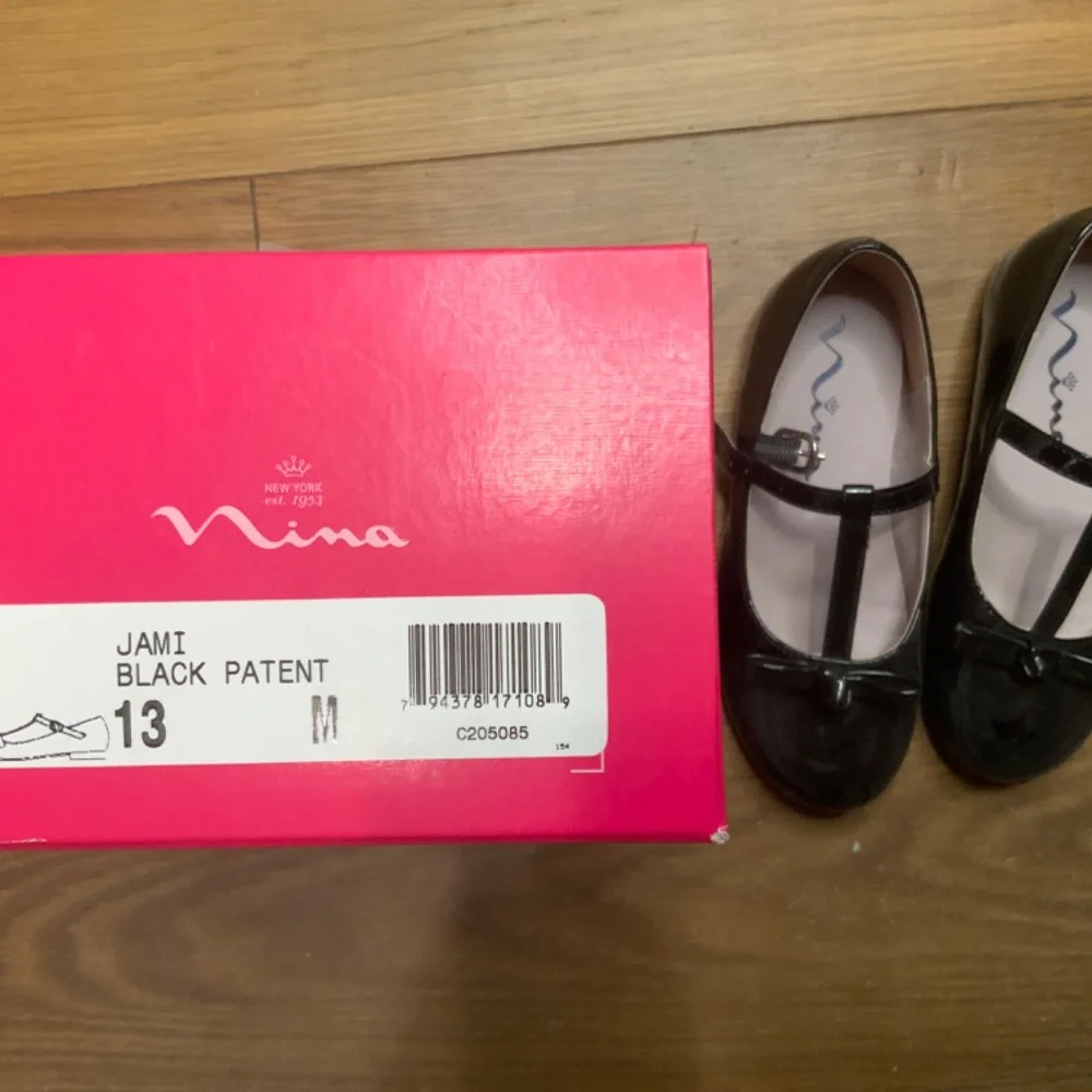 Nina “Jami” Black Patent Shoes